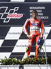 Andrea Iannone (ITA/ Ducati Team) at the winners ceremony after the race of the NeroGiardini MotoGP of Austria on Sunday 14 August 2016 in Spielberg, Austria.
