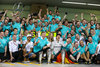 New World Champion Nico Rosberg (Mercedes AMG Petronas Formula One Team) with his wife Vivian and his team after the Race of the FIA Formula 1 Abu Dhabi Grand Prix at the at Yas Marina Circuit in Abu Dhabi, United Arab Emirates on 2016/11/27.
