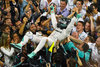 Nico Rosberg (Mercedes AMG Petronas Formula One Team) celebrates with his team after the Race of the FIA Formula 1 Abu Dhabi Grand Prix at the at Yas Marina Circuit in Abu Dhabi, United Arab Emirates on 2016/11/27.
