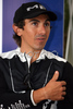 Miguel Martinez of France during a press conference for the tomorrows 2008 UCI Mountain Bike Marathon World Championships at Villabassa, Italy, Friday, July 4, 2008.
