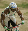 Romain Saladini of France during 4x MTB World Cup finals in Maribor, Slovenia. First race of UCI Nissan Mountain Bike World Cup 2008 was held in Maribor, Slovenia, on 10th of May 2008.
