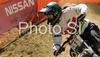 Sabrina Jonnier of France  during women semi final run of first Downhill MTB World Cup  2008. First women race of UCI Nissan Mountain Bike World Cup 2008 was held in Maribor, Slovenia, on 11th of May 2008.
