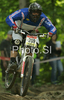 Yannick Colomb of France during men semi final run of first Downhill MTB World Cup  2008. First men race of UCI Nissan Mountain Bike World Cup 2008 was held in Maribor, Slovenia, on 11th of May 2008.
