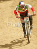 Alan Beggin of Italy during men final run of first Downhill MTB World Cup  2008. First men race of UCI Nissan Mountain Bike World Cup 2008 was held in Maribor, Slovenia, on 11th of May 2008.
