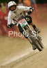 Nejc Rutar of Slovenia during men final run of first Downhill MTB World Cup  2008. First men race of UCI Nissan Mountain Bike World Cup 2008 was held in Maribor, Slovenia, on 11th of May 2008.
