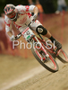 Remi Thirion of France during men final run of first Downhill MTB World Cup  2008. First men race of UCI Nissan Mountain Bike World Cup 2008 was held in Maribor, Slovenia, on 11th of May 2008.

