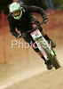 Cedric Gracia of France during men final run of first Downhill MTB World Cup  2008. First men race of UCI Nissan Mountain Bike World Cup 2008 was held in Maribor, Slovenia, on 11th of May 2008.
