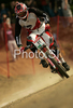 Joris Bigoni of France during men final run of first Downhill MTB World Cup  2008. First men race of UCI Nissan Mountain Bike World Cup 2008 was held in Maribor, Slovenia, on 11th of May 2008.
