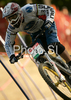 Fourth placed Fabien Barel of France during men final run of first Downhill MTB World Cup  2008. First men race of UCI Nissan Mountain Bike World Cup 2008 was held in Maribor, Slovenia, on 11th of May 2008.
