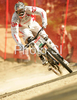 Second placed Steve Peat of Great Britain during men final run of first Downhill MTB World Cup  2008. First men race of UCI Nissan Mountain Bike World Cup 2008 was held in Maribor, Slovenia, on 11th of May 2008.

