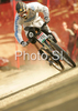 Second placed Julien Camellini of France during men final run of first Downhill MTB World Cup  2008. First men race of UCI Nissan Mountain Bike World Cup 2008 was held in Maribor, Slovenia, on 11th of May 2008.

