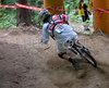 Rhys Willemse of Australia during men semi final run of first Downhill MTB World Cup  2008. First men race of UCI Nissan Mountain Bike World Cup 2008 was held in Maribor, Slovenia, on 11th of May 2008.
