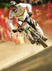 Winner Samuel Hill of Australia during men final run of first Downhill MTB World Cup  2008. First men race of UCI Nissan Mountain Bike World Cup 2008 was held in Maribor, Slovenia, on 11th of May 2008.
