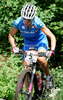 Michela Benzoni of Italy riding during women UCI Mountain bike Marathon World Championships race in Graz - Stattegg, Austria. 84km long race was held in Graz - Stattegg, Austria, on 23rd of August 2009.

