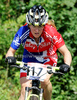 Sally Bigham of Great Britain riding during women UCI Mountain bike Marathon World Championships race in Graz - Stattegg, Austria. 84km long race was held in Graz - Stattegg, Austria, on 23rd of August 2009.
