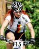 Katrin Schwing of Germany riding during women UCI Mountain bike Marathon World Championships race in Graz - Stattegg, Austria. 84km long race was held in Graz - Stattegg, Austria, on 23rd of August 2009.
