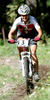Petra Henzi of Switzerland riding during women UCI Mountain bike Marathon World Championships race in Graz - Stattegg, Austria. 84km long race was held in Graz - Stattegg, Austria, on 23rd of August 2009.

