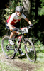 Erika Dicht of Switzerland riding during women UCI Mountain bike Marathon World Championships race in Graz - Stattegg, Austria. 84km long race was held in Graz - Stattegg, Austria, on 23rd of August 2009.
