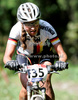 Elisabeth Brandau of Germany riding during women UCI Mountain bike Marathon World Championships race in Graz - Stattegg, Austria. 84km long race was held in Graz - Stattegg, Austria, on 23rd of August 2009.
