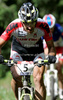 Alban Lakata of Austria riding during men UCI Mountain bike Marathon World Championships race in Graz - Stattegg, Austria. 104km long race was held in Graz - Stattegg, Austria, on 23rd of August 2009.

