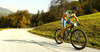 Mountain bikers during Loka MTB Marathon 2014 which was held on hills around Skofja Loka, Slovenia, on Saturday, 4th of October 2014.
