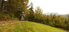 Mountain bikers during Loka MTB Marathon 2014 which was held on hills around Skofja Loka, Slovenia, on Saturday, 4th of October 2014.
