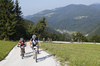 Primoz Jeroncic during the Loka MTB marathon 2015. Loka MTB marathon took place on Saturday, 12th of September 2015 in hills above village Zminec near Skofja Loka, Slovenia.
