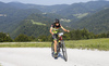 Mountain bikers during the Loka MTB marathon 2015. Loka MTB marathon took place on Saturday, 12th of September 2015 in hills above village Zminec near Skofja Loka, Slovenia.
