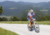 Mountain bikers during the Loka MTB marathon 2015. Loka MTB marathon took place on Saturday, 12th of September 2015 in hills above village Zminec near Skofja Loka, Slovenia.
