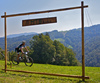 Primoz Jeroncic during the Loka MTB marathon 2015. Loka MTB marathon took place on Saturday, 12th of September 2015 in hills above village Zminec near Skofja Loka, Slovenia.
