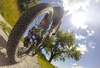 Mountain bikers enjoying sunny Saturday morning in hills above Skofja Loka, Slovenia, on Saturday, 18th of June 2016.
