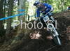 Nik Lansio of Finland riding during final run of Mountain Bike Downhill European Championships in Kranjska Gora, Slovenia. MTB Downhill European Championships was held on Sunday, 14th of June 2009 in Kranjska Gora, Slovenia.
