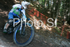 Urban Pogladic of Slovenia riding during final run of Mountain Bike Downhill European Championships in Kranjska Gora, Slovenia. MTB Downhill European Championships was held on Sunday, 14th of June 2009 in Kranjska Gora, Slovenia.
