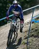 Third placed in junior category, Ivan Oziol of France riding during final run of Mountain Bike Downhill European Championships in Kranjska Gora, Slovenia. MTB Downhill European Championships was held on Sunday, 14th of June 2009 in Kranjska Gora, Slovenia.
