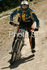 Felix Beckeman of Sweden riding during final run of Mountain Bike Downhill European Championships in Kranjska Gora, Slovenia. MTB Downhill European Championships was held on Sunday, 14th of June 2009 in Kranjska Gora, Slovenia.
