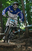 Camille Blanchard of France riding during final run of Mountain Bike Downhill European Championships in Kranjska Gora, Slovenia. MTB Downhill European Championships was held on Sunday, 14th of June 2009 in Kranjska Gora, Slovenia.
