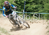 Elin Berglund of Sweden riding during final run of Mountain Bike Downhill European Championships in Kranjska Gora, Slovenia. MTB Downhill European Championships was held on Sunday, 14th of June 2009 in Kranjska Gora, Slovenia.
