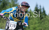 Elin Berglund of Sweden riding during final run of Mountain Bike Downhill European Championships in Kranjska Gora, Slovenia. MTB Downhill European Championships was held on Sunday, 14th of June 2009 in Kranjska Gora, Slovenia.
