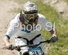 Aki Farm of Finland riding during final run of Mountain Bike Downhill European Championships in Kranjska Gora, Slovenia. MTB Downhill European Championships was held on Sunday, 14th of June 2009 in Kranjska Gora, Slovenia.
