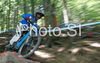 Antti Lampen of Finland riding during final run of Mountain Bike Downhill European Championships in Kranjska Gora, Slovenia. MTB Downhill European Championships was held on Sunday, 14th of June 2009 in Kranjska Gora, Slovenia.
