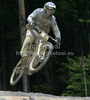 Johannes Fischbach of Germany riding during Mountain Bike UCI World cup Four cross finals. Four cross finals of Mountain Bike UCI World cup were held on Saturday, 15th of May 2010 in Maribor, Slovenia.
