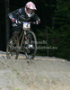 Anneke Beerten of Netherland riding during Mountain Bike UCI World cup Four cross finals. Four cross finals of Mountain Bike UCI World cup were held on Saturday, 15th of May 2010 in Maribor, Slovenia.
