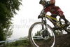 Third placed Floriane Pugin of France riding during women Mountain Bike UCI World cup downhill race. Downhill race of Mountain Bike UCI World cup was held on Sunday, 16th of May 2010 in Maribor, Slovenia.
