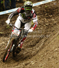 Third placed Brendan Fairclough of Great Britain riding during men Mountain Bike UCI World cup downhill race. Downhill race of Mountain Bike UCI World cup was held on Sunday, 16th of May 2010 in Maribor, Slovenia.
