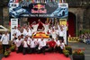 Daniel SORDO/ Carlos DEL BARRIO (CITROEN TOTAL ABU DHABI WRT) celebrate their victory in the FIA WRC Rallye of Germany, Panzerplatte in Baumholder, Germany on 2013/08/25.
