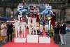Third placed HIRVONEN Mikko/ LEHTINEN Jarmo (CITROEN TOTAL ABU DHABI WRT), winners Daniel SORDO / Carlos DEL BARRIO (CITROEN TOTAL ABU DHABI WRT) and second placed NEUVILLE Thierry / GILSOUL Nicolas (QATAR WORLD RALLY TEAM) celebrate their success in the FIA WRC Rallye of Germany, Panzerplatte in Baumholder, Germany on 2013/08/25.
