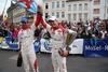 Daniel SORDO/ Carlos DEL BARRIO (CITROEN TOTAL ABU DHABI WRT) celebrate their victory in the FIA WRC Rallye of Germany, Panzerplatte in Baumholder, Germany on 2013/08/25.
