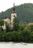 Iztok Cop and Luka Spik of Slovenia winning double scull race of 53rd International Bled rowing regata. Bled rowing regata was held in Bled, Slovenia on 14th of June 2008.
