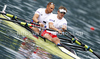 Olaf Tufte of Norway and Iztok Cop of Slovenia competing during finals of FISA Rowing World cup in Bled, Slovenia. Final races of FISA Rowing World cup were held on Sunday, 30th of May 2010 in lake Bled in Bled, Slovenia.
