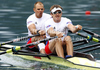Olaf Tufte of Norway and Iztok Cop of Slovenia competing during finals of FISA Rowing World cup in Bled, Slovenia. Final races of FISA Rowing World cup were held on Sunday, 30th of May 2010 in lake Bled in Bled, Slovenia.
